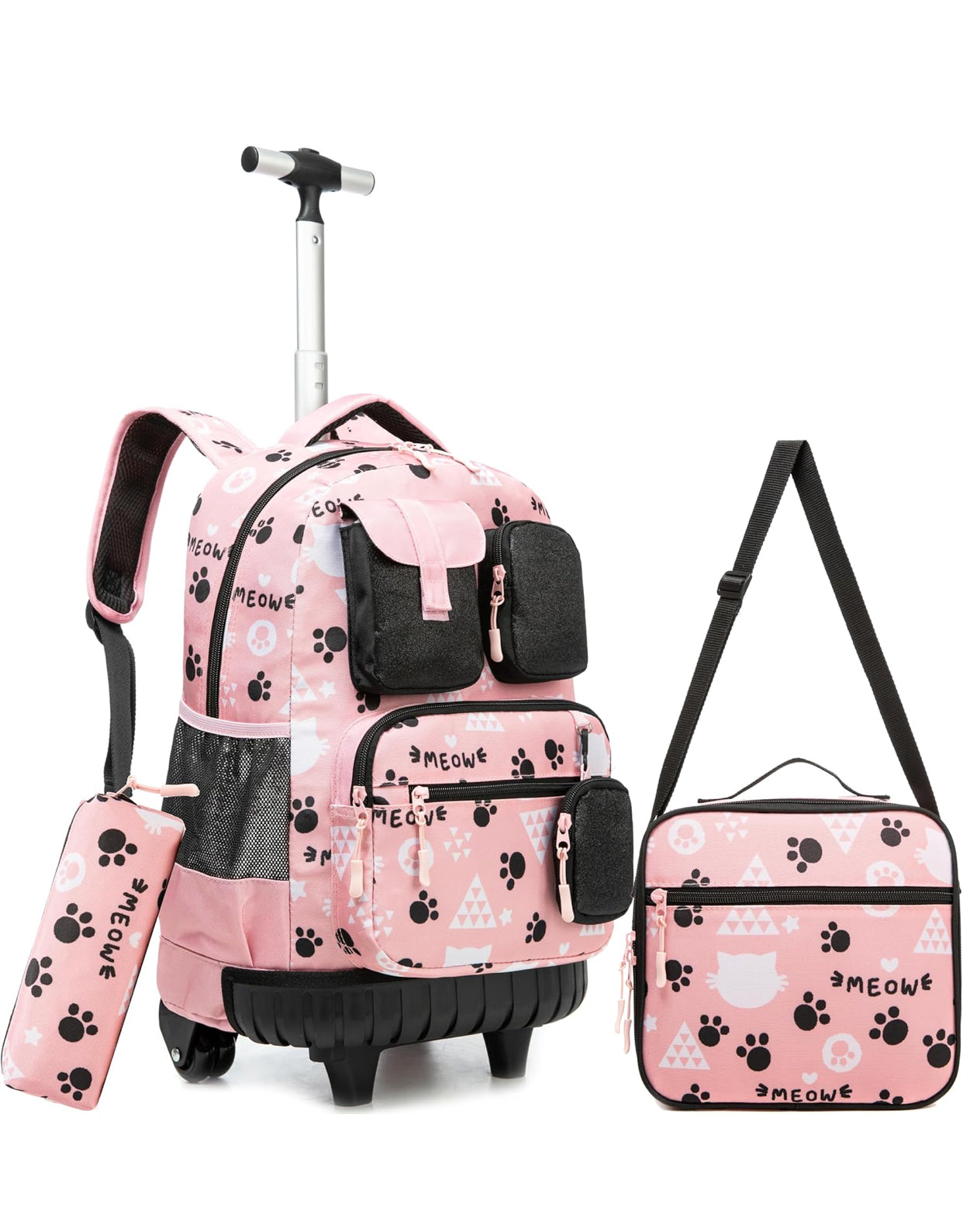 🧳 Kids Rolling Backpack with Wheels