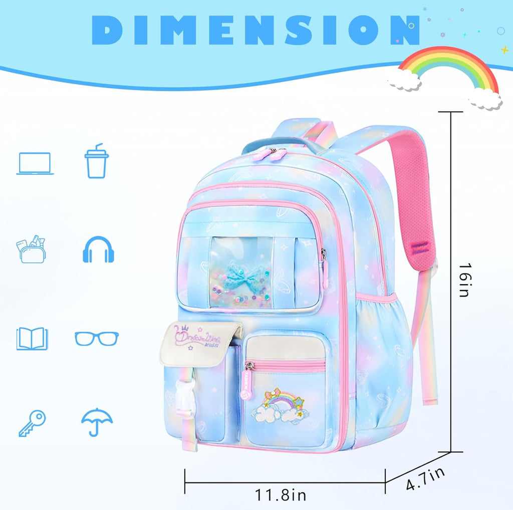 Schxuw School Backpack with Lunch Bag Pen Bag Set