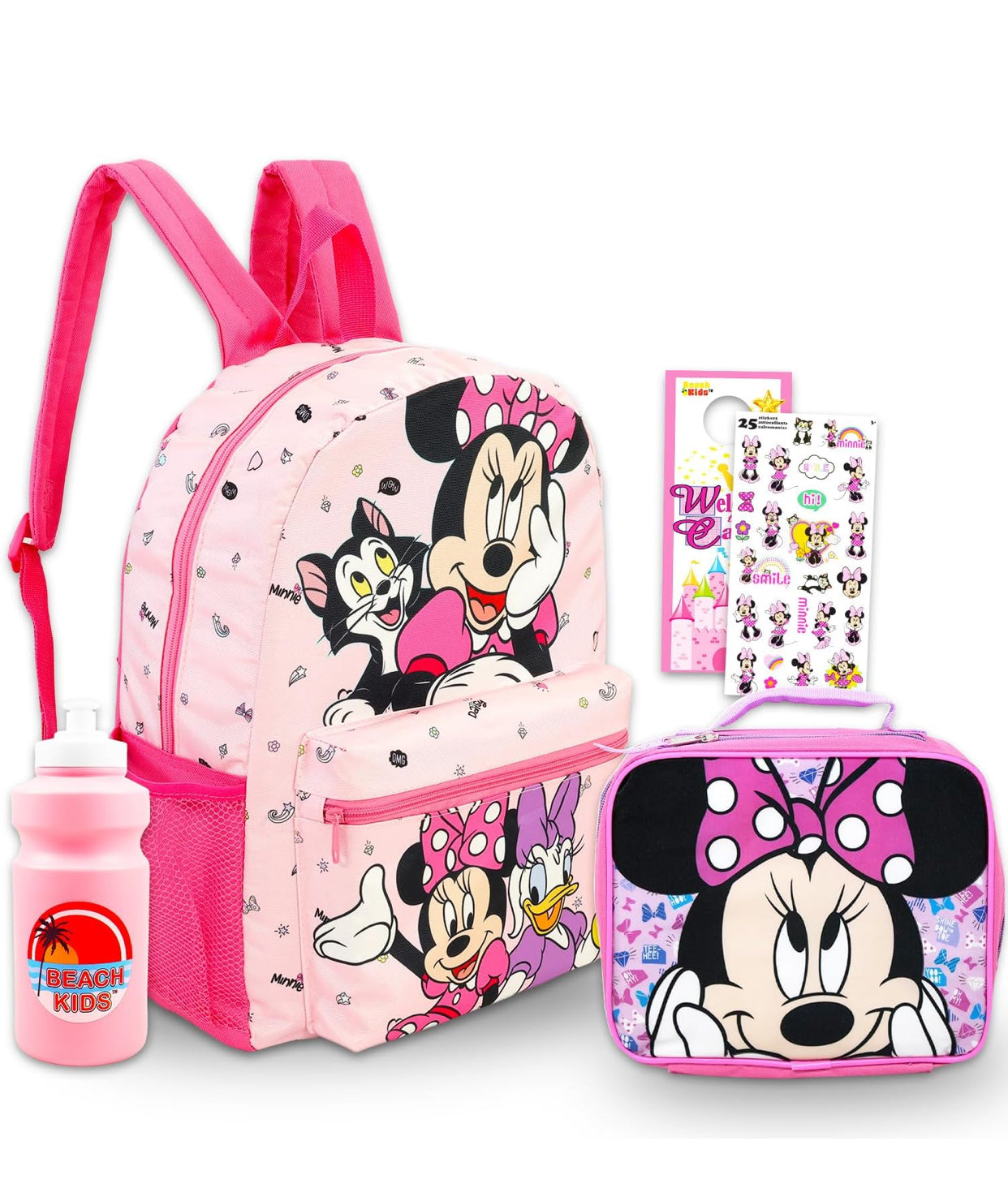 🎒 Minnie Mouse School Backpack Set – 16" Bag with Lunch Box & Accessories