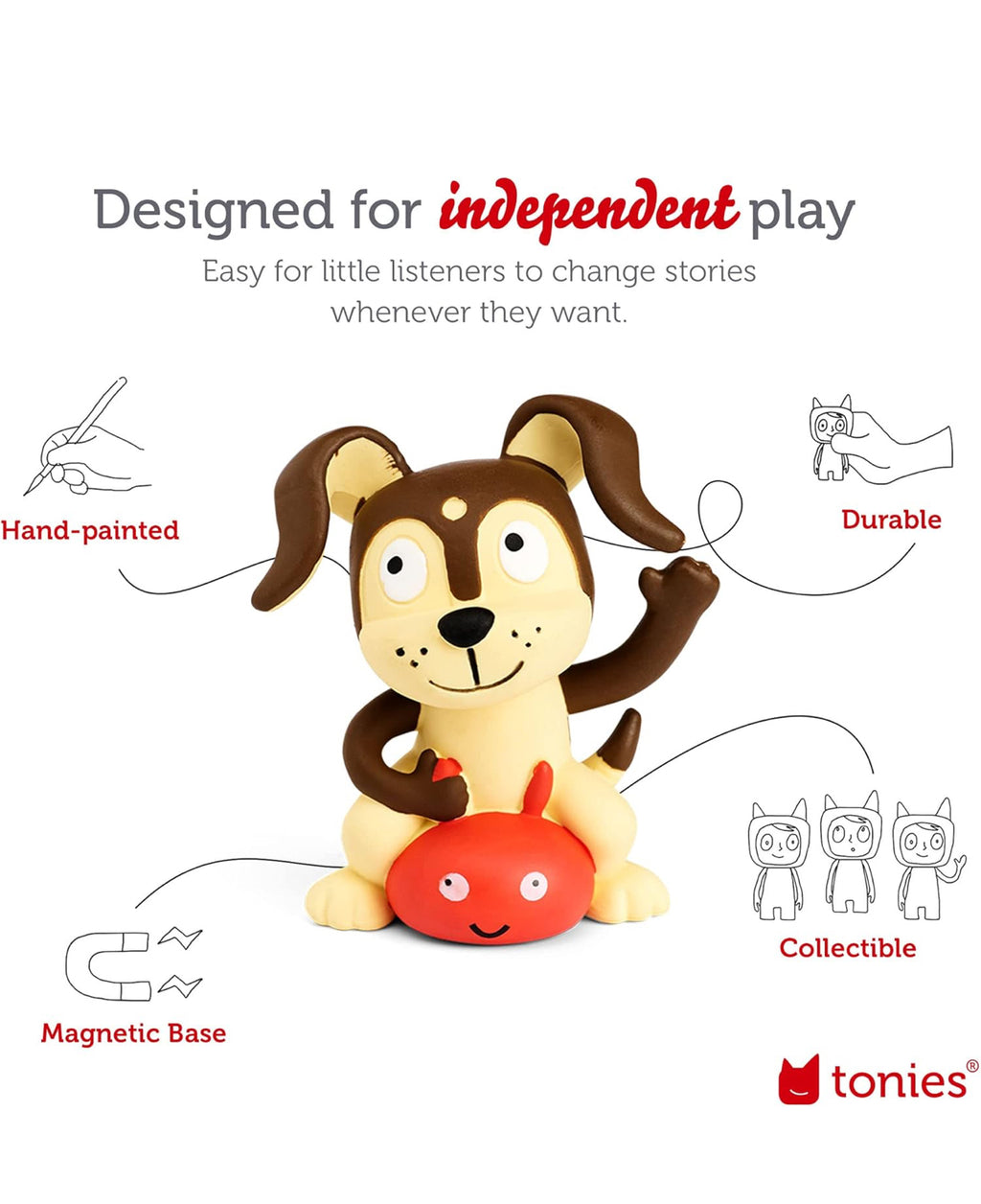 🎶 Toniebox Disney Audio Player Set – Light Blue with 5 Character Figures