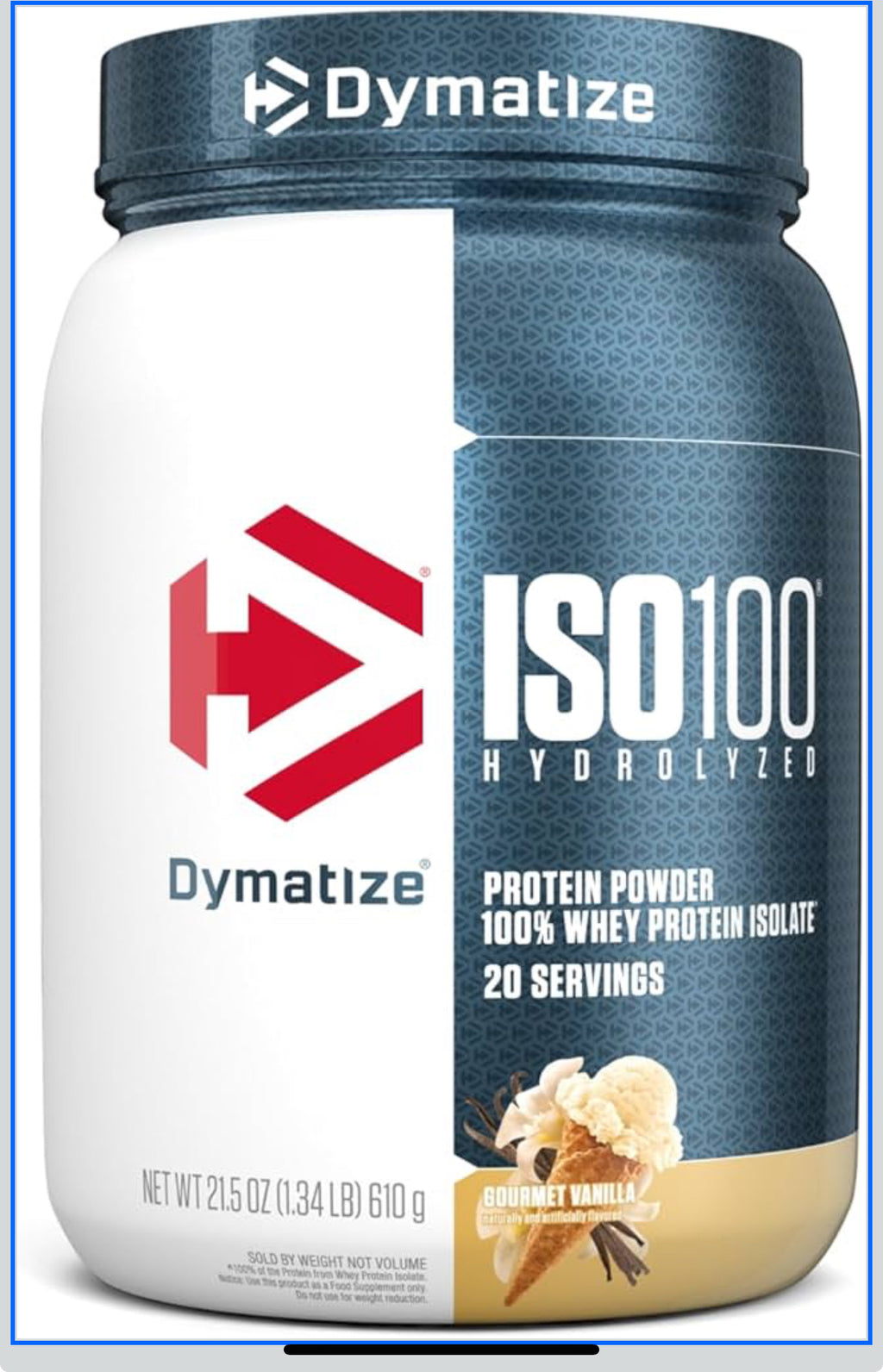 Dymatize ISO 100 - Gourmet Vanilla - 1.3 lbs.