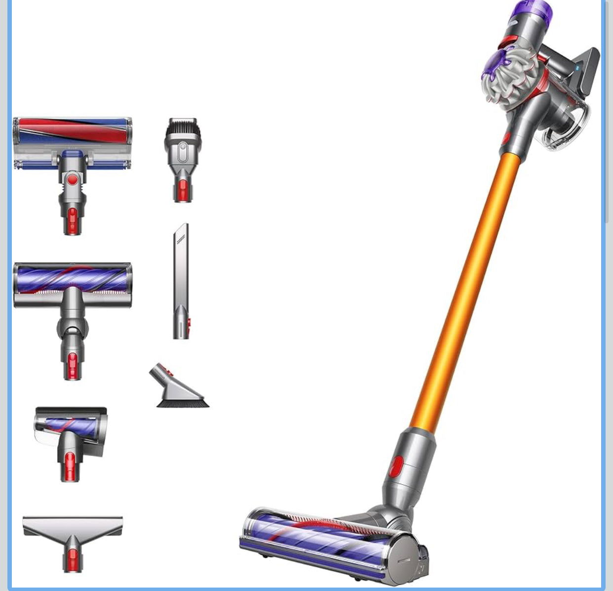 Dyson V8 Absolute, Yellow Silver Cordless Vacuum Cleaner