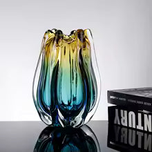 Gradient glazed vase decoration