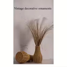 Handmade vintage creative imitation rattan floor vase