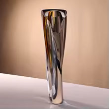 Light luxury thickened glass and glazed vase