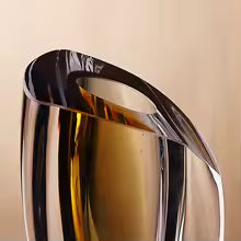 Light luxury thickened glass and glazed vase