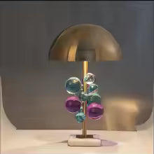 Colorful Crystal Table Lamp – Light Luxury Design