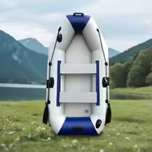 3-Person Inflatable Fishing Kayak – Durable PVC Canoe with Accessories