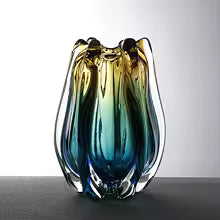Gradient glazed vase decoration