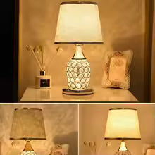 Modern European Crystal Bedside Table Lamp