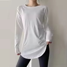 Women's Long Sleeve Workout Top – Breathable Fitness & Yoga Shirt