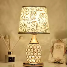 Modern European Crystal Bedside Table Lamp