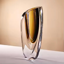 Light luxury thickened glass and glazed vase