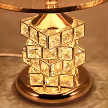 Modern Crystal Table Lamp - Golden Luxury Design
