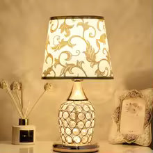 Modern European Crystal Bedside Table Lamp