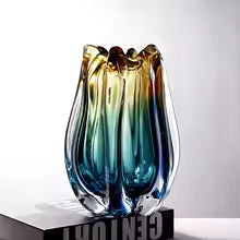 Gradient glazed vase decoration