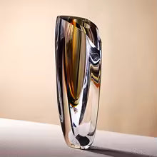 Light luxury thickened glass and glazed vase