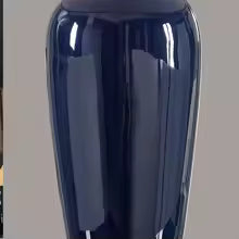 Dark Blue Ceramic Table Lamp – Luxury Remote-Controlled Design