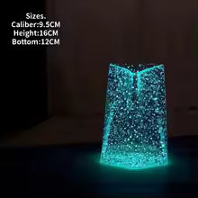 Luminous Glass Vase for Home Decoration