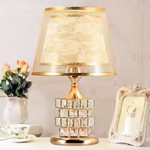 Modern Crystal Table Lamp - Golden Luxury Design