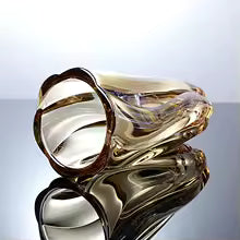 Modern and simple crystal glass large-mouthed vase