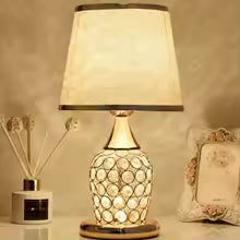 Modern European Crystal Bedside Table Lamp