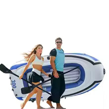 2-4 Person Inflatable Kayak Boat – Heavy Duty PVC Raft for Fishing & Water Sports