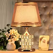 Modern Crystal Table Lamp - Golden Luxury Design