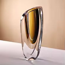 Light luxury thickened glass and glazed vase