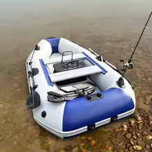3-Person Inflatable Fishing Kayak – Durable PVC Canoe with Accessories