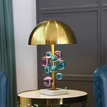 Colorful Crystal Table Lamp – Light Luxury Design